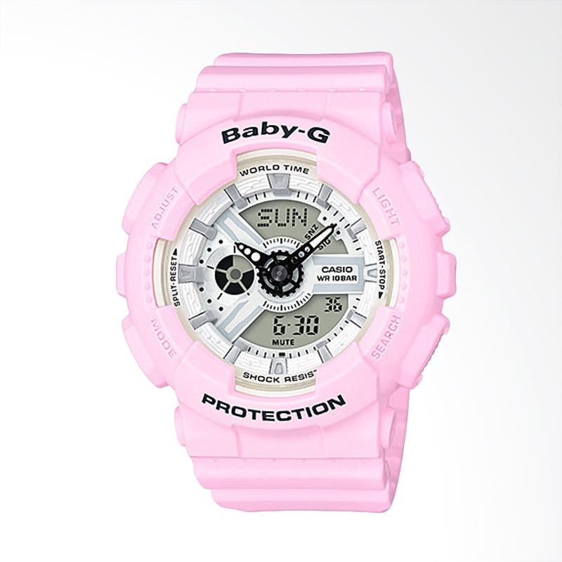 CASIO Baby-G BA-110BE-4ADR Beach Colour Jam Tangan Wanita - Soft Pink