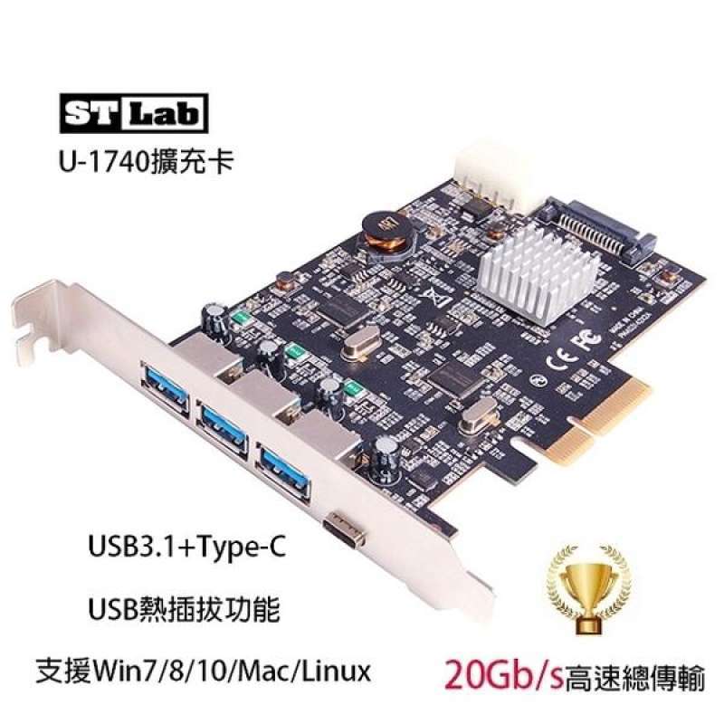 Jual St Lab St Lab Usb3 1 Type C Super Speed 20gb S 4 Port Expansion Card U 1740 Online Mei 2021 Blibli