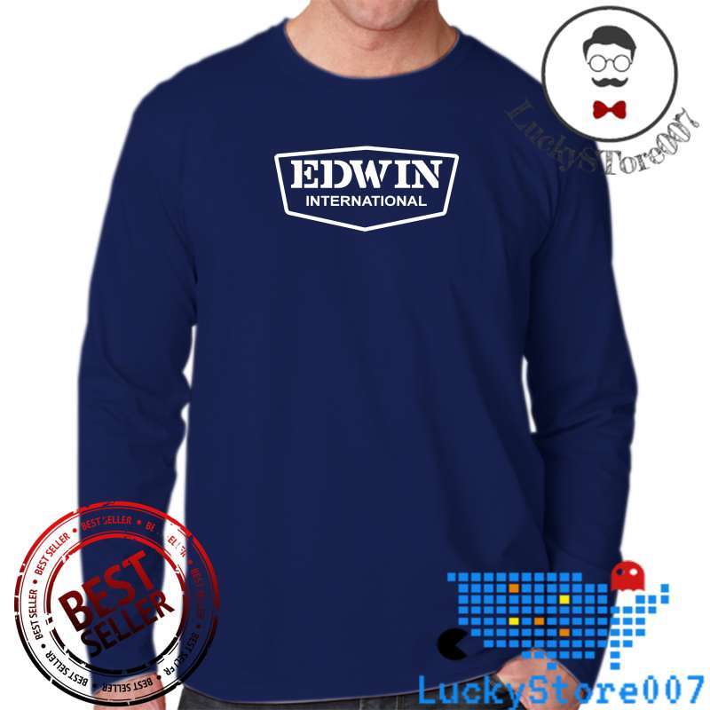 Jual Kaos Distro Lengan Panjang Pria Wanita Keren|edwin