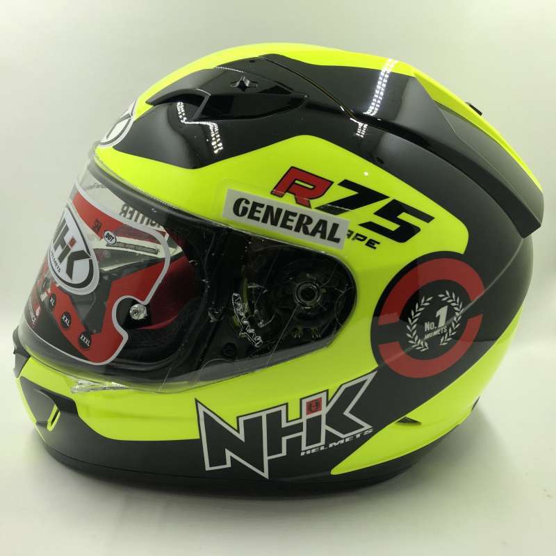 Jual Helm NHK GP1000 GP 1000 Motif R75 Yellow Fluorecent Black