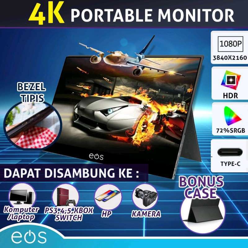 Portable Monitor 15.6 Inch LCD 4K 3840 