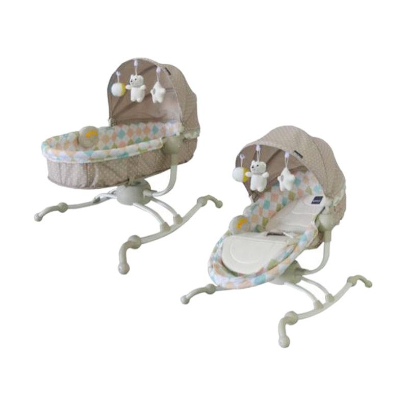 beige baby bouncer