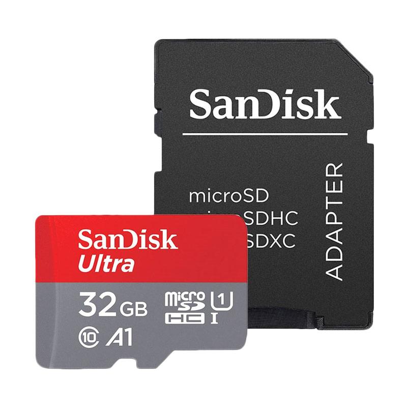 Jual Sandisk Ultra Microsdhc Uhs I A1 Memory Card With Adapter Merah Abu Abu 32gb 98mb S 653x Online November 2020 Blibli Com