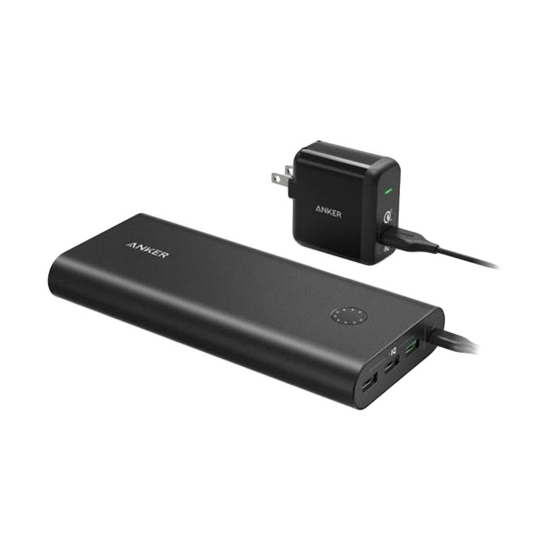 Jual Bundling Powerbank Wall Charger Anker Powercore 26800 Mah Powerport 1 B1374l11 Online Oktober 2020 Blibli Com