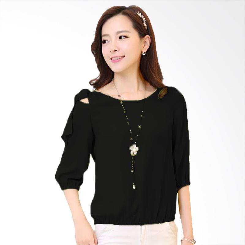Denim Inc Clarenta 649 Kemeja Lengan Panjang Wanita Polkadot Hitam Source Rp 100 000. Source