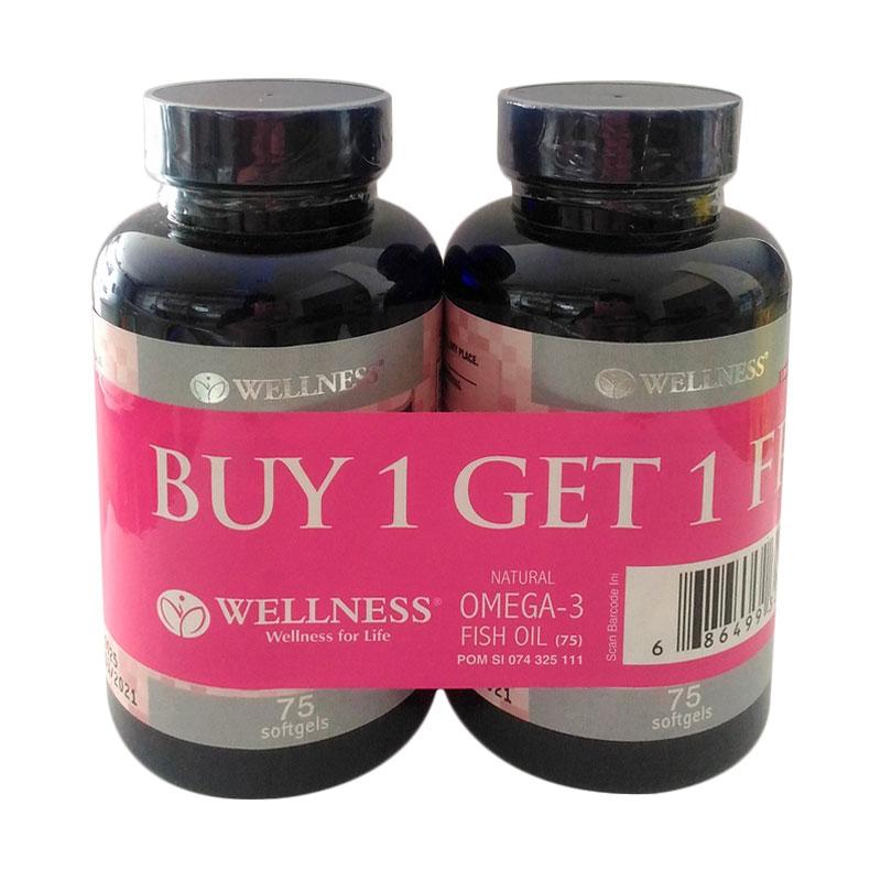 Jual Buy 1 Get 1 Wellness Omega 3 Suplement [75 Softgels] di Seller LWShop  Official Store - Kota Jakarta Selatan, DKI Jakarta | Blibli