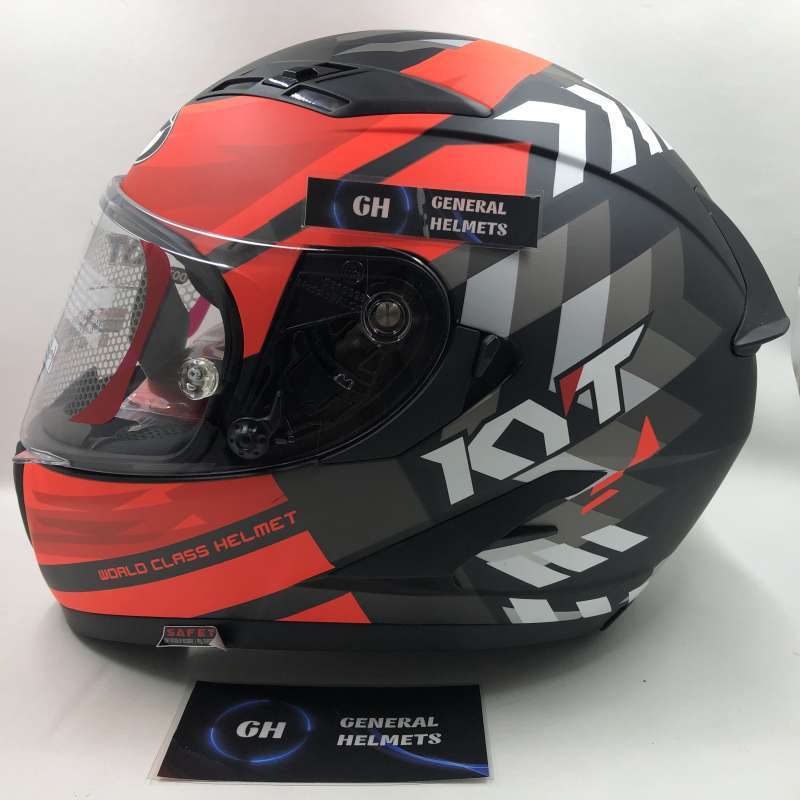 Kyt Falcon Kyt Dual Visor KYT Falcon FR Matt Black Red Fluo GearX