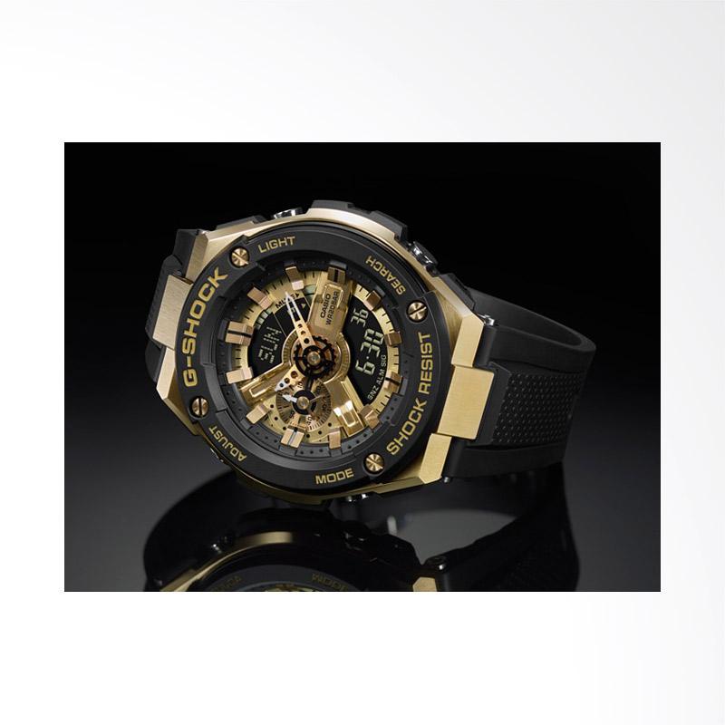 CASIO G-Shock G-Steel Jam Tangan Pria Black Gold [GST-400G-1A9]