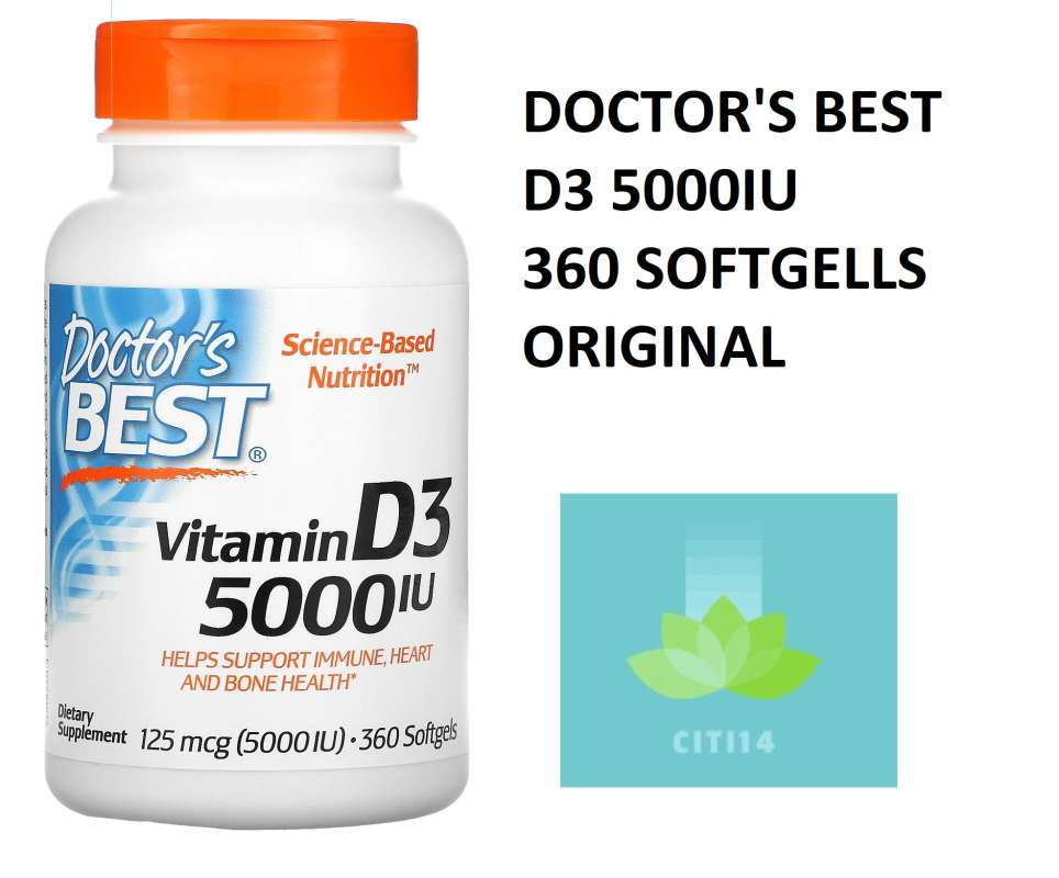 Promo Doctors Best Vitamin D3 5000 IU 360 softgels - ORIGINAL ...
