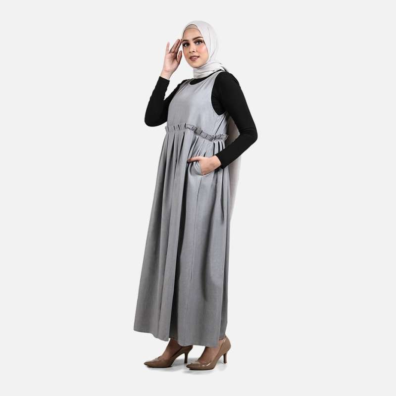 Promo Queensland Long Dress Gamis Tanpa 