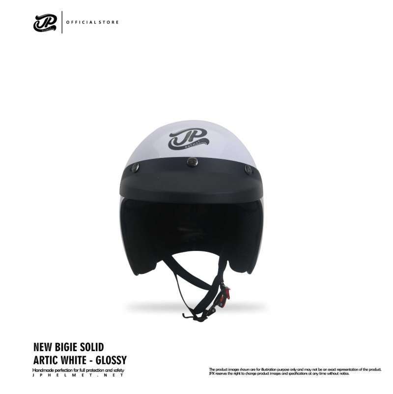 Jual Helm Jp Retro New Bigie Solid Artic White L Di Seller Jpx