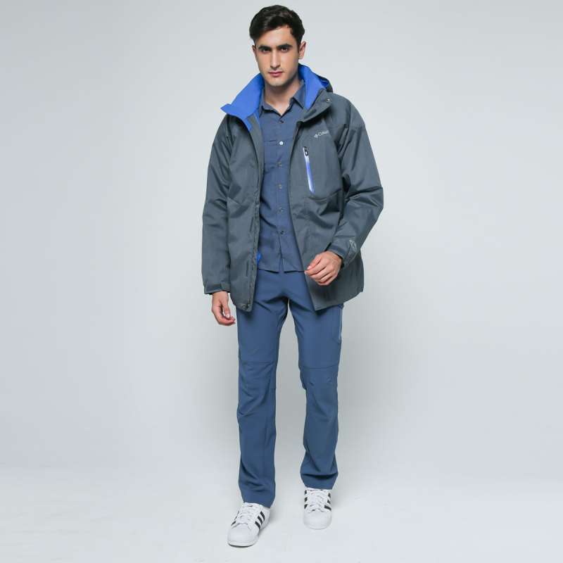 Columbia men's alpine action jacket graphite & discount super blue