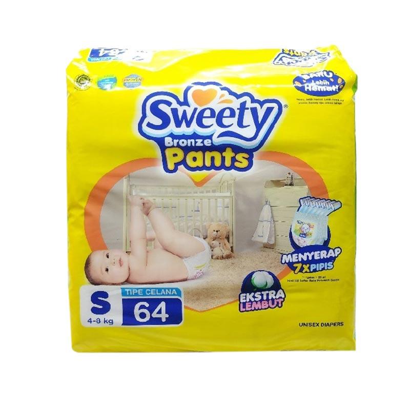 Sweety Bronze Pants Popok Bayi Size S 64 pcs