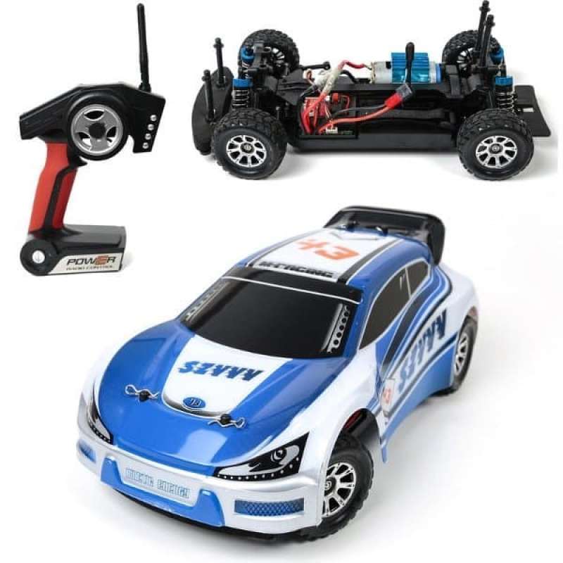 WlToys A949 Vortex Rally Mainan Mobil Remote Control Merah 1 18 2.4G 4WD 50km jam
