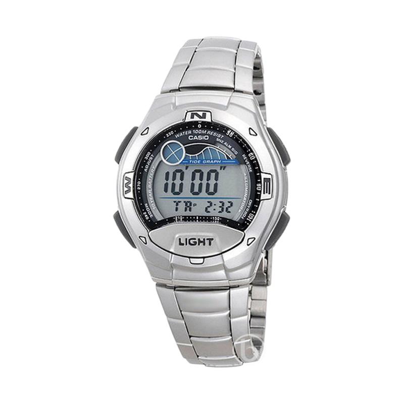 Jual Casio Tidegraph Sports Jam Tangan Pria Silver W 735d 1a Online Desember 2020 Blibli