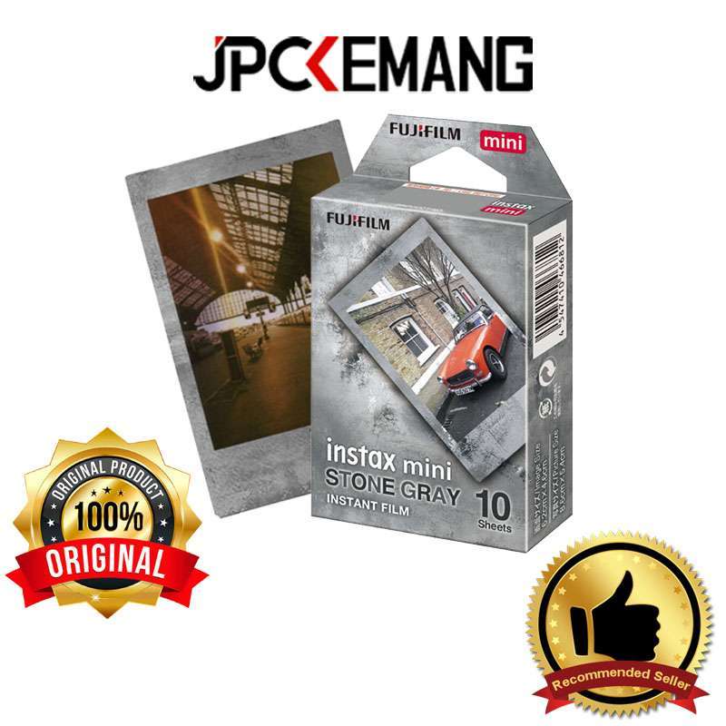 JPC KEMANG Fujifilm Instax Mini Paper Stone Gray Grey Paper Mini Instax ORIGINAL