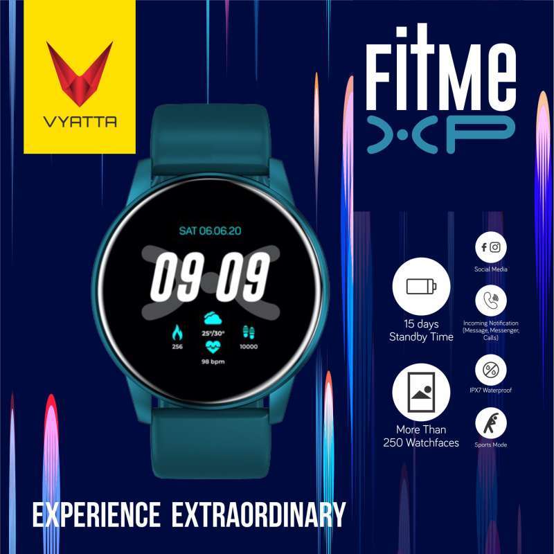 Jual VYATTA Fitme XP Smartwatch Custom Watch Face Full Touch