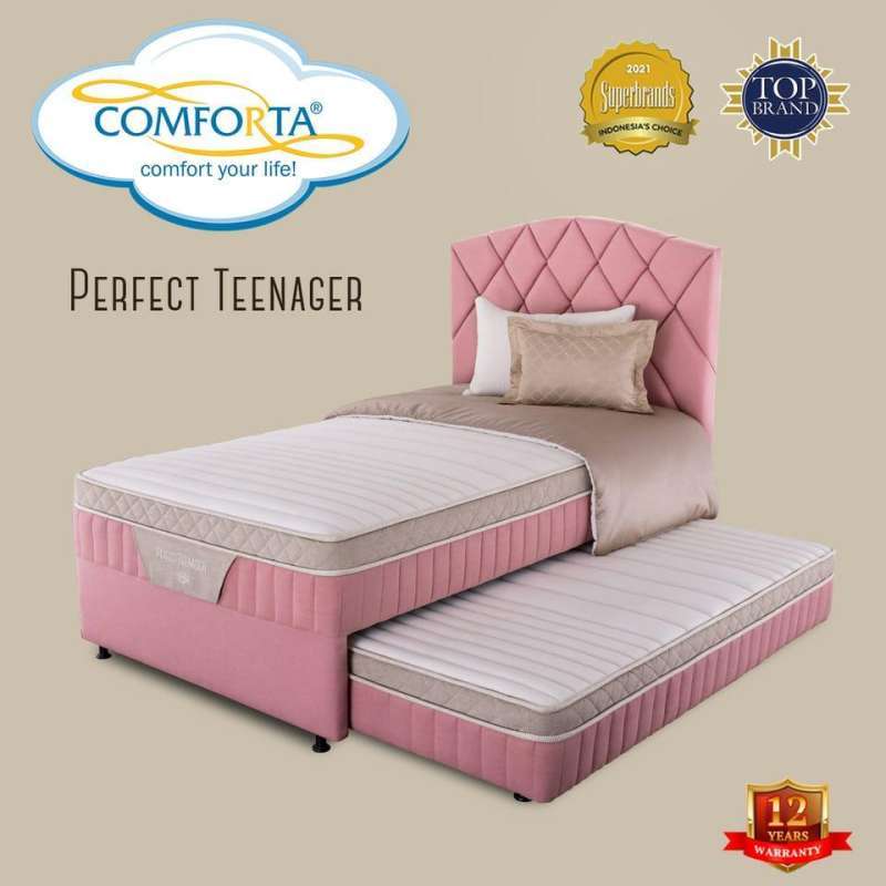 Kasur Springbed Comforta New Perfect Teenager sorong 2in1 (Fullset)