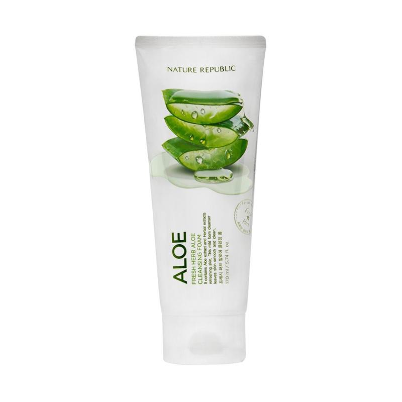 Promo Nature Republic Fresh Herb Aloe Cleansing Foam [170 mL] di Seller  DUNIA SHOP - Kota Jakarta Timur, DKI Jakarta | Blibli
