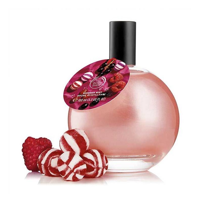 the body shop festive berry shimmer mist