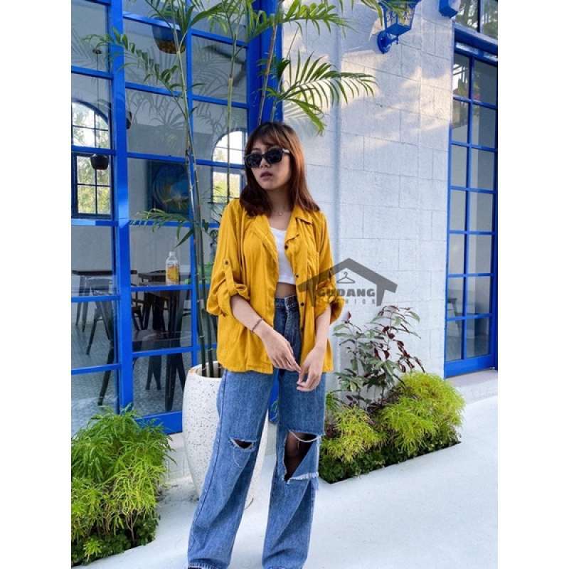 Promo SELENA BASIC OVERSIZED SHIRT 