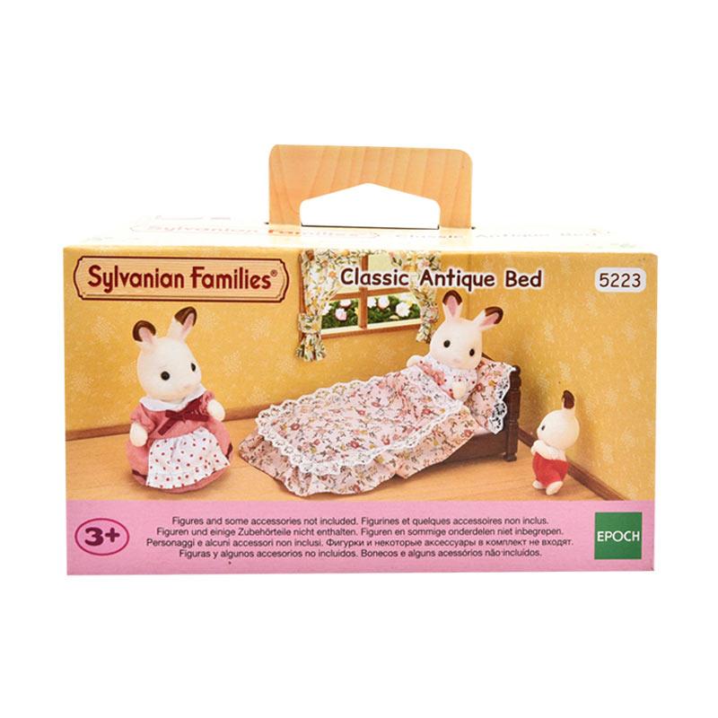sylvanian families classic antique bed