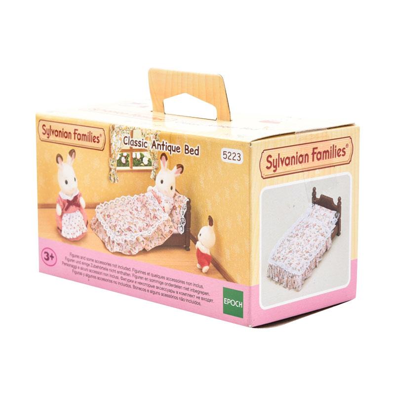 sylvanian families classic antique bed