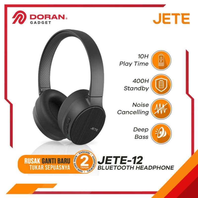 Promo Headphone Headset Bluetooth Jete 12 With Noise Canceling