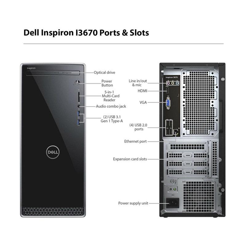 Jual Dell Inspiron 3670 Desktop Pc Dell Monitor E2219hn Core I7 9700 8gb 16gb Optane Ssd Memory 1tb Intel Hd Windows 10 Sl Online Februari 21 Blibli