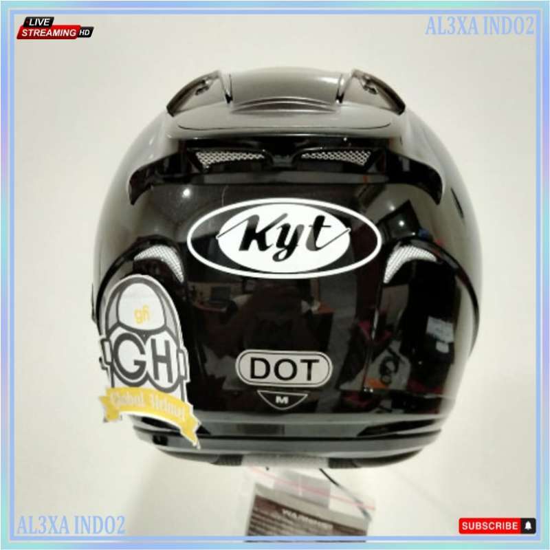 Promo Helm Kyt Galaxy Slide Solid Black 