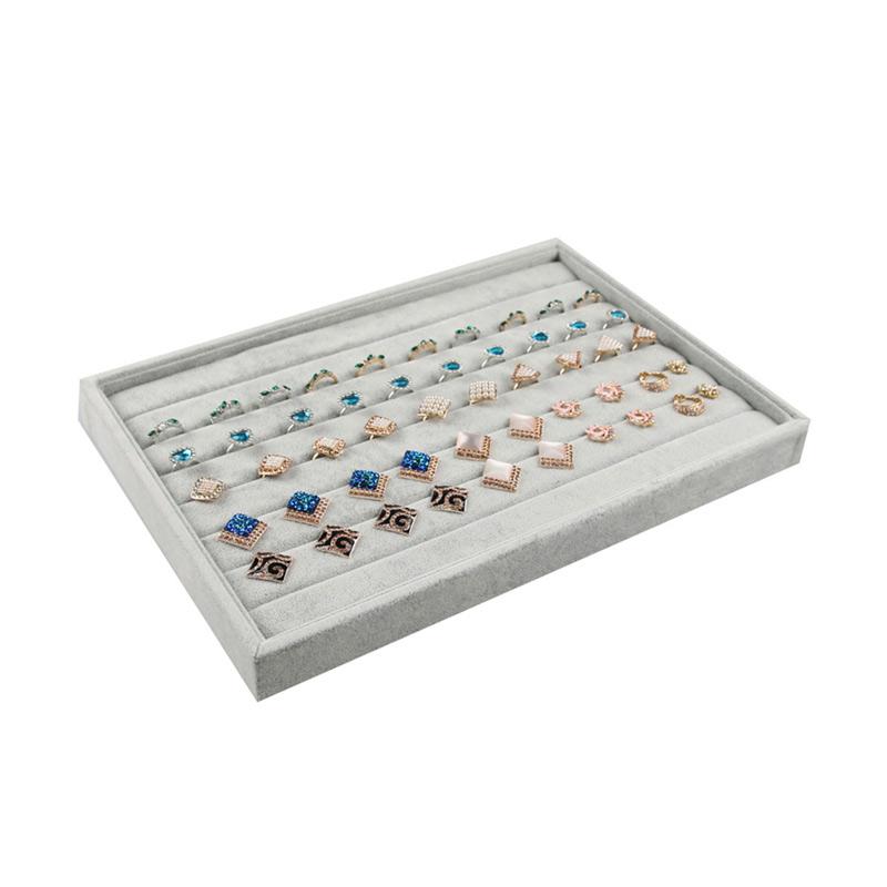 Jual Bluelans 2 Velvet Cloth Earrings Rings Jewelry Pendant Display Holder Tray Rack Grey Online Oktober 2020 Blibli Com