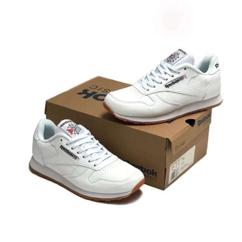 Jual REEBOK CL LEATHER WHITE GUM 39 di Seller supplysmooth