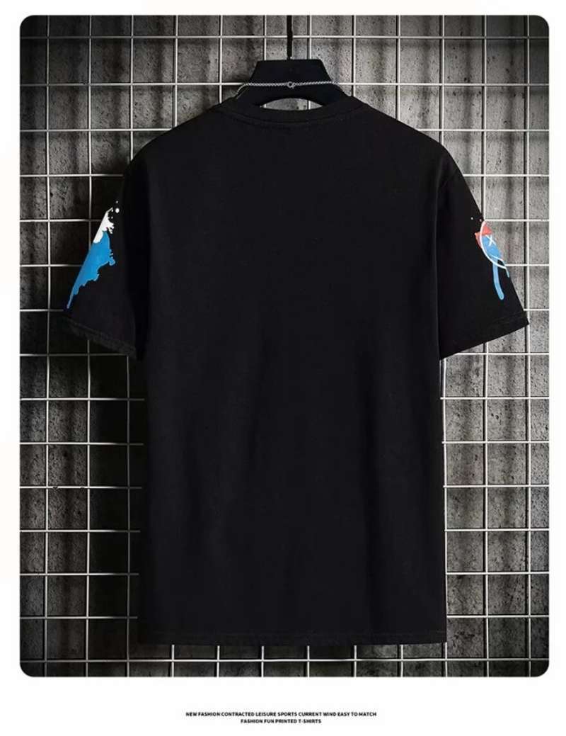 Jual Unisex Loose O-Neck Plus Size T 