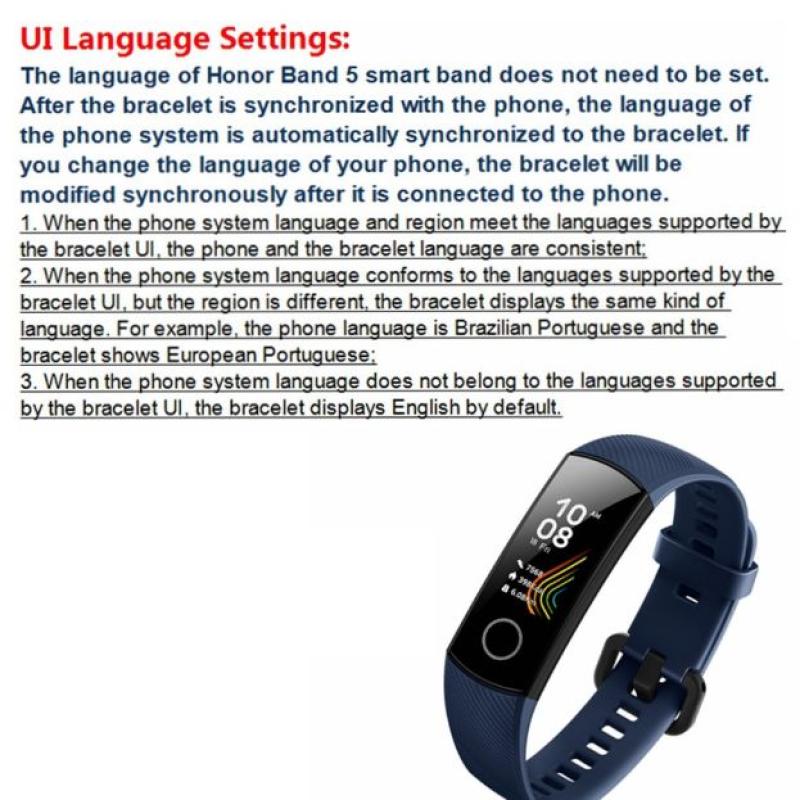 Jual Huawei Honor Band 5 Smart Bracelet Global Version Blood Oxygen Amoled Smart Watch Huawei Smart Bracelet Heartbeat Ftness Sleep Tracker Online Desember 2020 Blibli
