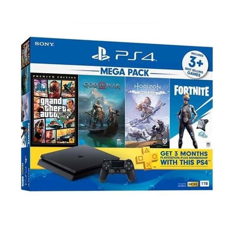 Jual Ps4 Slim 1tb Mega Pack 2 Gta V Online Desember 2020 Blibli