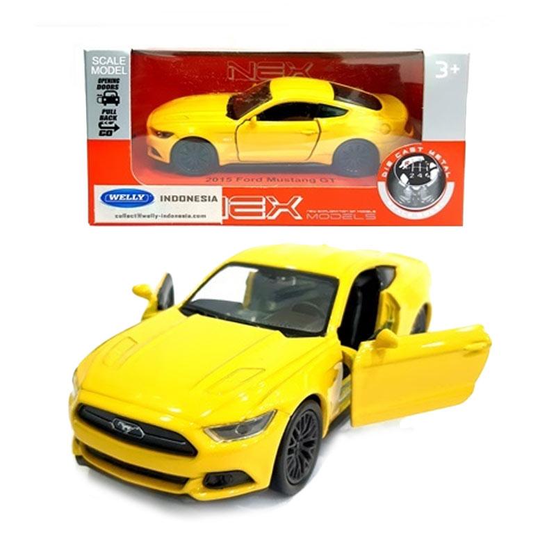 Jual Welly 43707cw 2015 Ford Mustang Gt Diecast Yellow