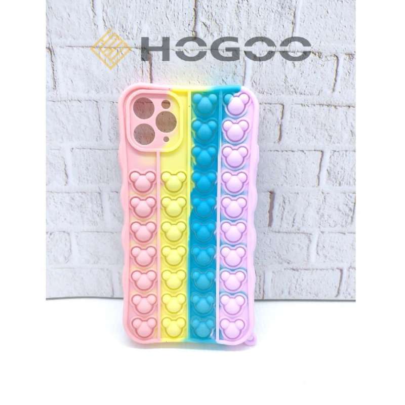 Fidget Pop It Phone Case Iphone X Silicone Push Case Pop It IPhone