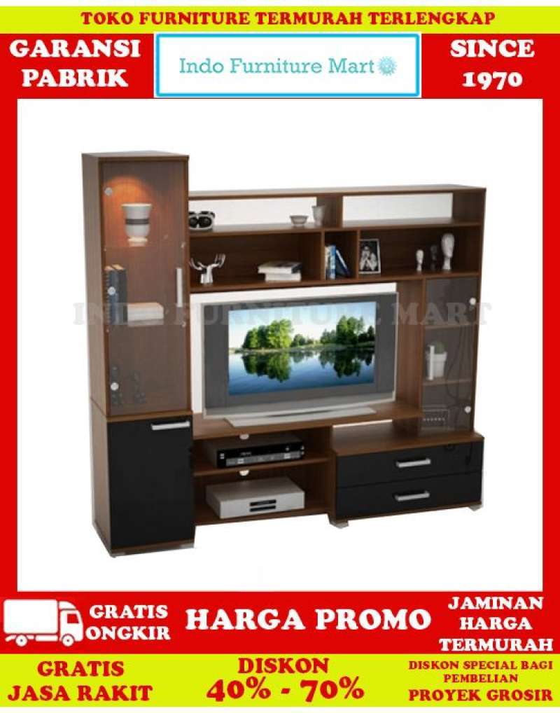 meja tv rak tv minimalis lemari bufet pro design ec 10