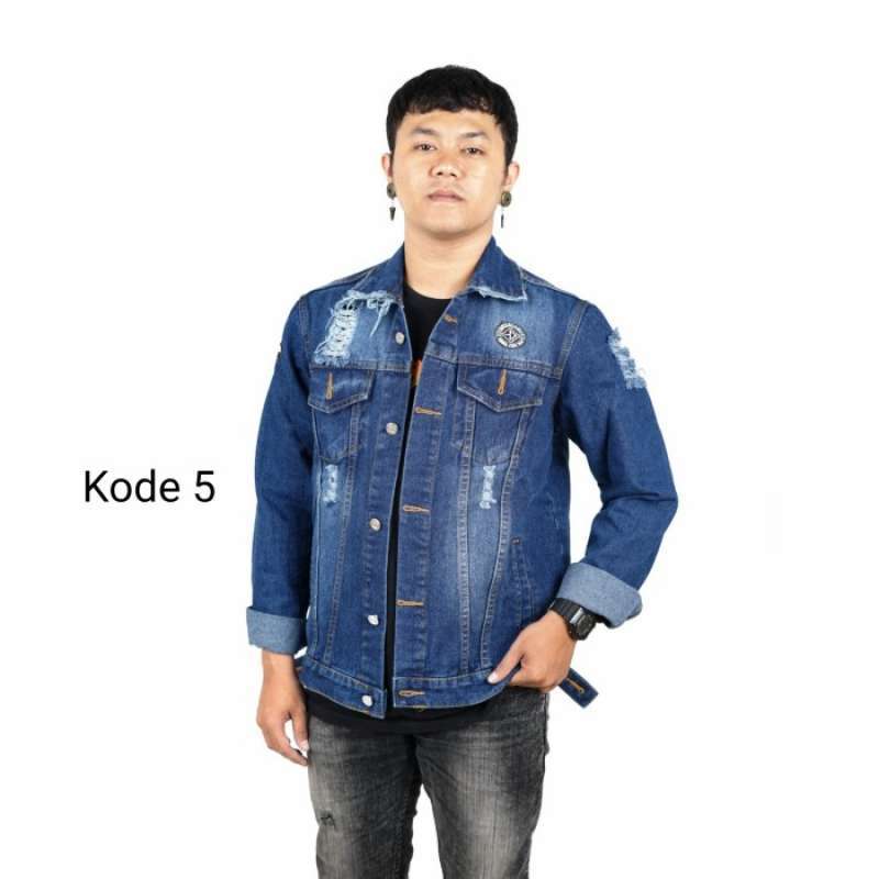 Jaket top levis ripped
