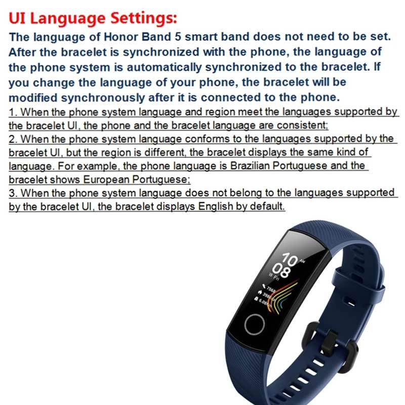 fs9 huawei honor band 5 smart wristband with oximeter amoled touch color screen swim posture detect 5atm waterproof global version