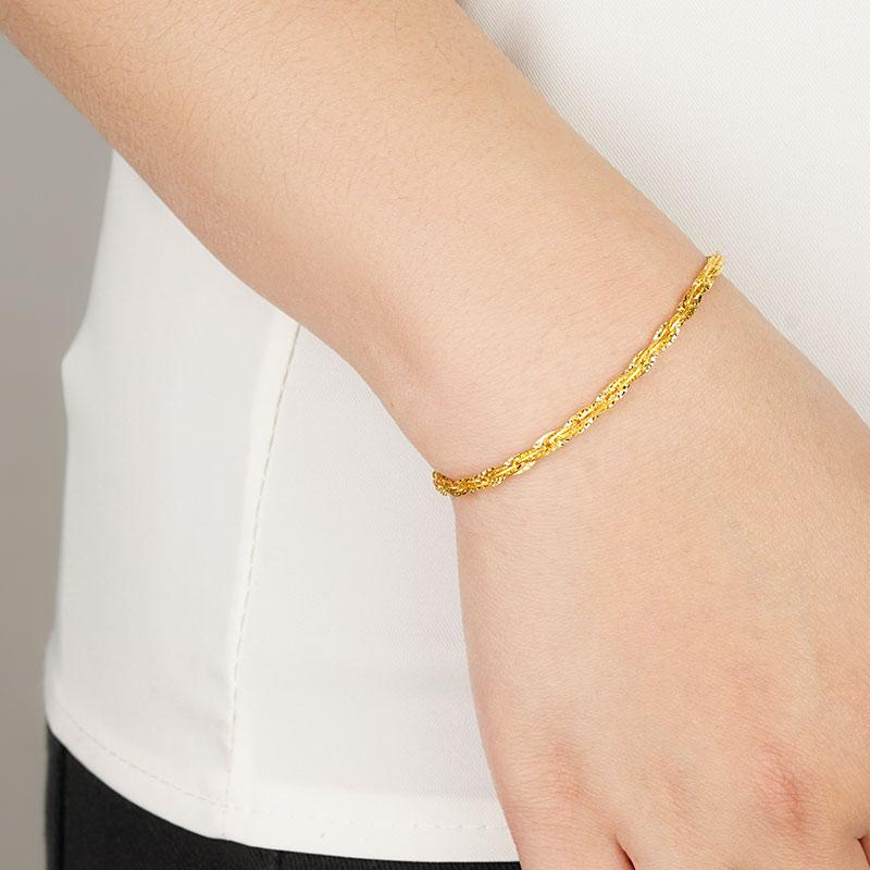 Jual Lovella Gold Jewellery Twister Bracelet 5 4 G 24k Lovella Gold Jewellery Twister Bracelet