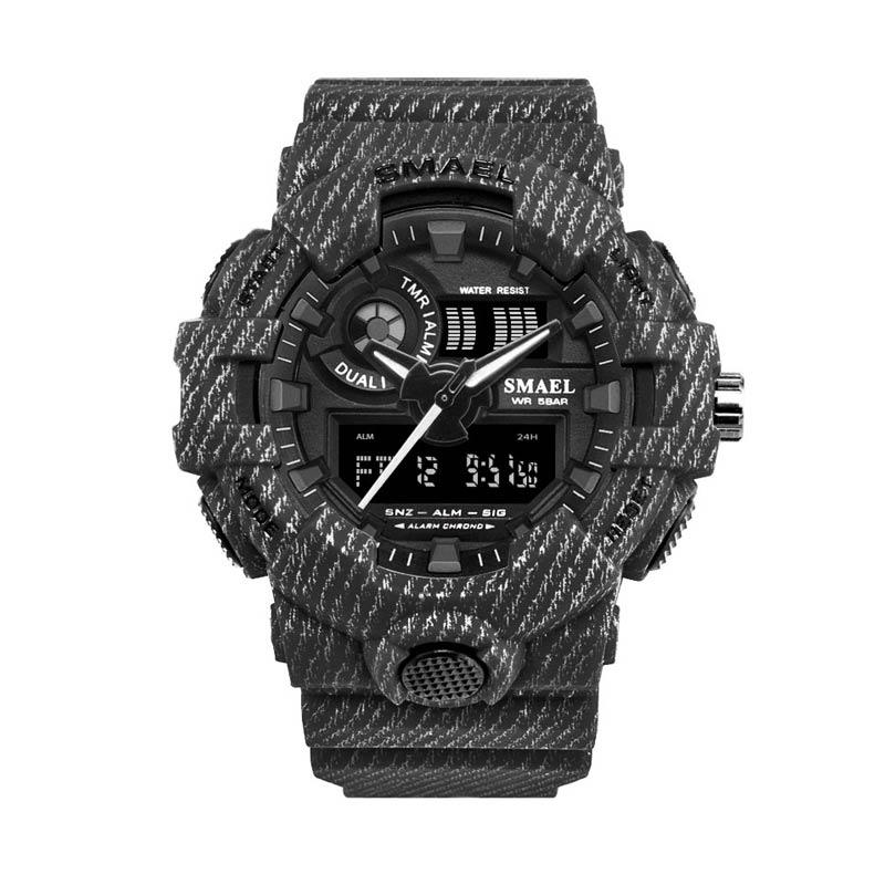 Promo Smael 8001 Dual Time Sport Jam Tangan Pria original Satin Khaki Diskon 36 Di Seller Smael Petemon Kota Surabaya Blibli