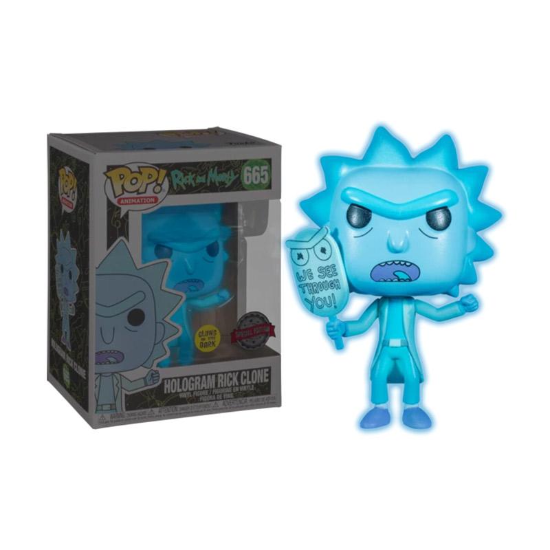 Hologram Rick Clone Glow Action Figures 