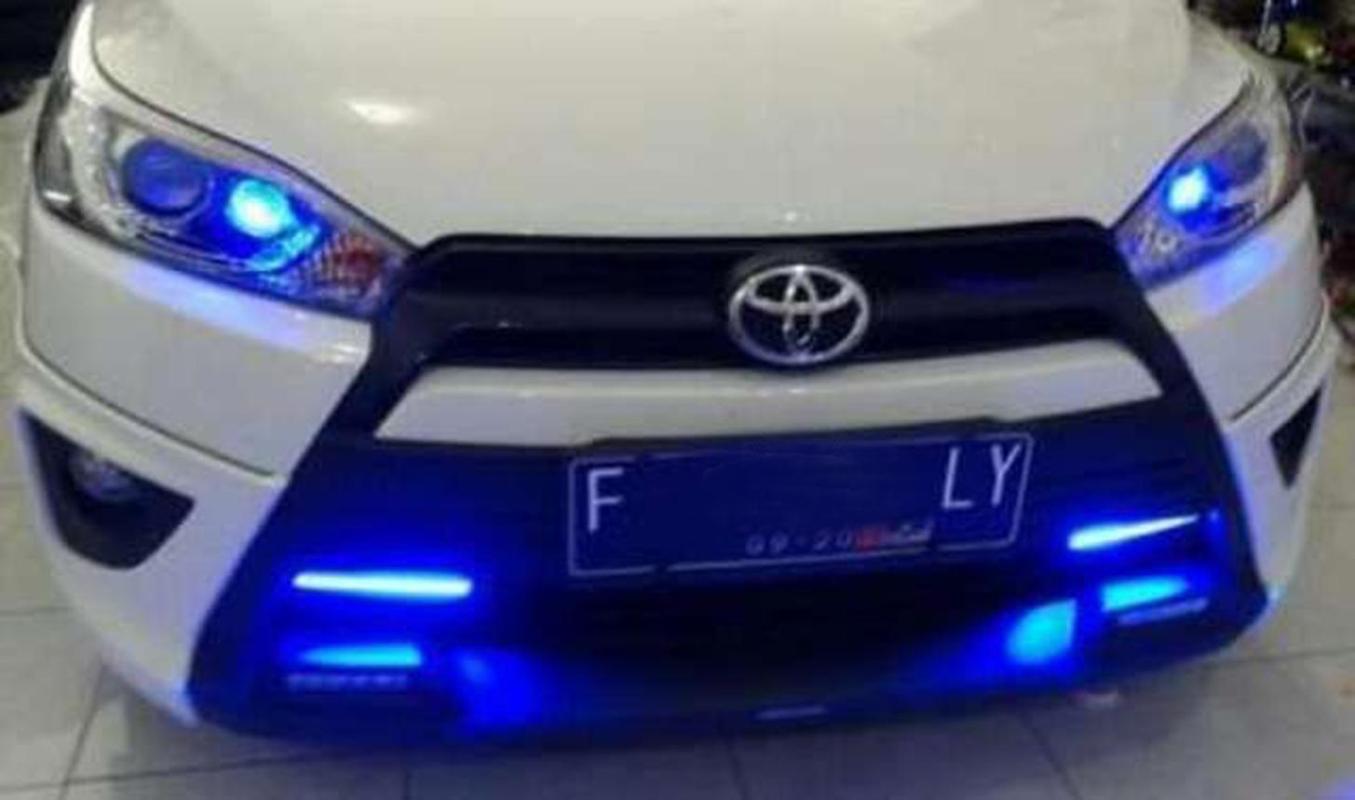 led cob grill strip mobil motor lampu drl led plasma 17 cm