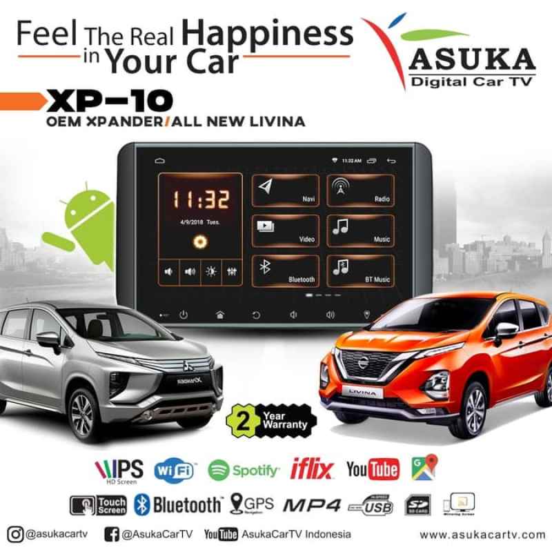 Jual Asuka Car Tv Xp10 Head Unit Digital Android Car Tv For Xpander Nissan Livina Online November 2020 Blibli