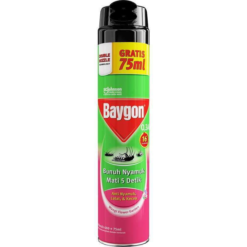 Jual Baygon Wangi Flower Garden Bunuh Nyamuk Mati 5 Detik 600 Plus 75ml Online September 2020 Blibli Com