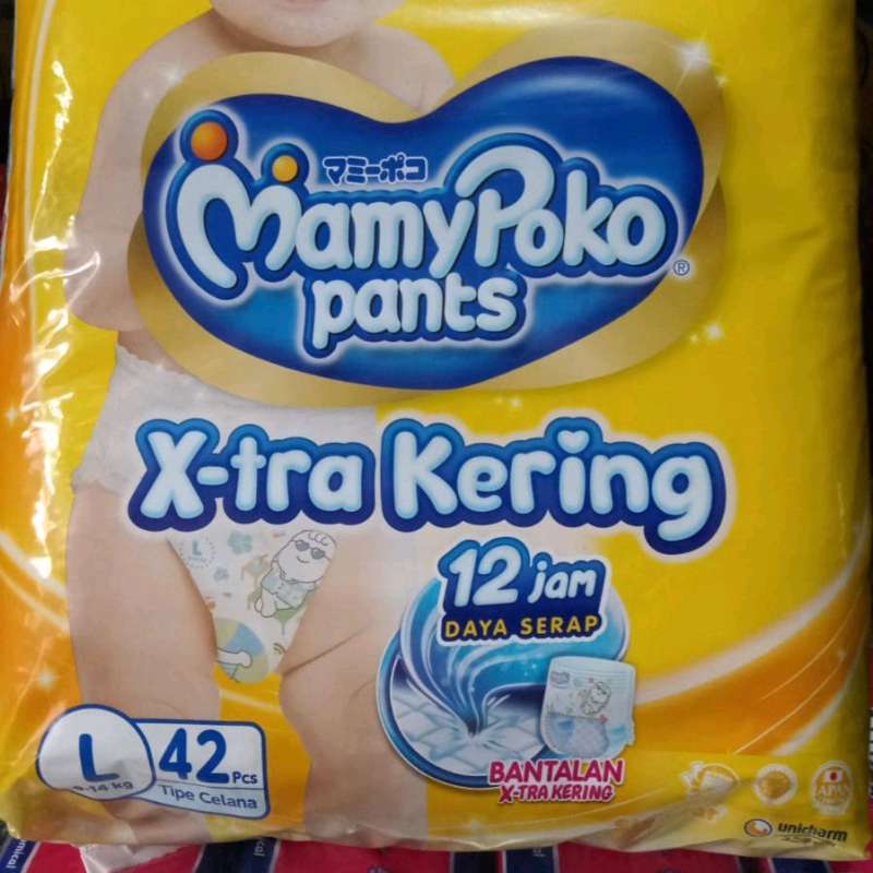 Jual Mamypoko Pants L42 X-tra Kering Standar L42 Pampers Bayi Di