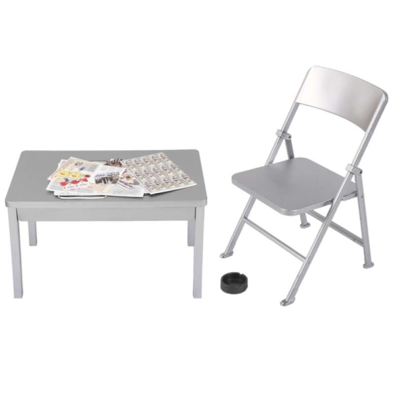 Jual Oem 1 6 Scale Wood Metal Folding Chair Table Ashtray Play Sets Accessories For Action Figures Dolls Soldiers Online September 2020 Blibli Com