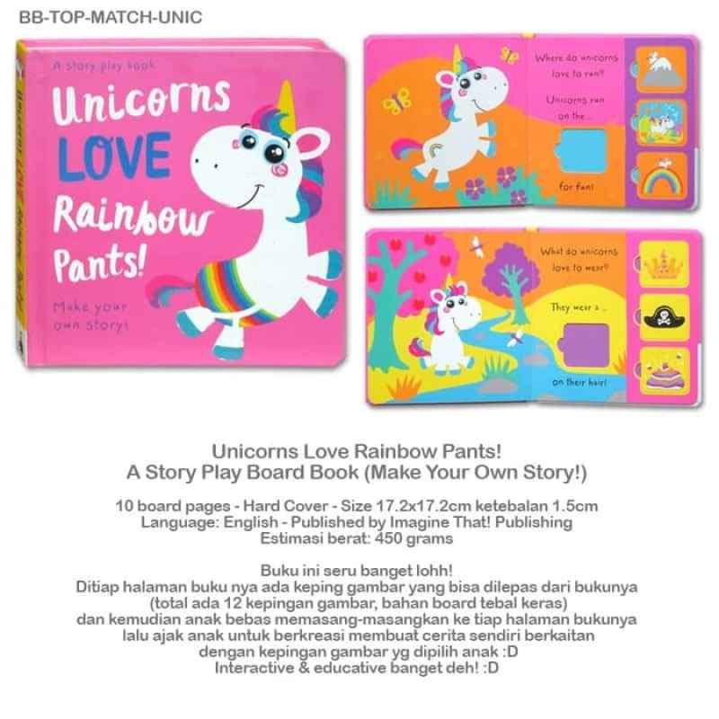 Jual Imagine Jarvis Unicorns Love Rainbow Pants A Story Play Board Book Online Oktober 2020 Blibli Com