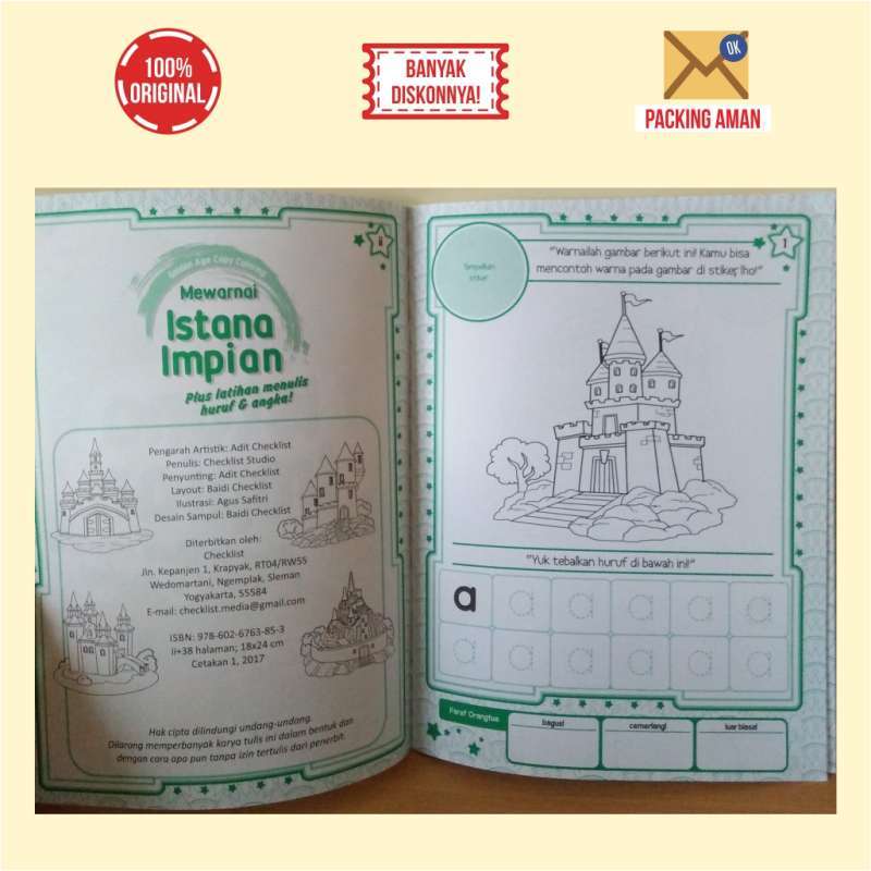 Jual Buku Mewarnai Istana Impian Bonus Stiker Aktivitas Anak Murah Mei 2021 Blibli